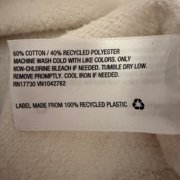 A New Day Cream Mock Neck Pullover Sweatshirt Pocket Front Women Medium Cozy - Picture 4 of 6